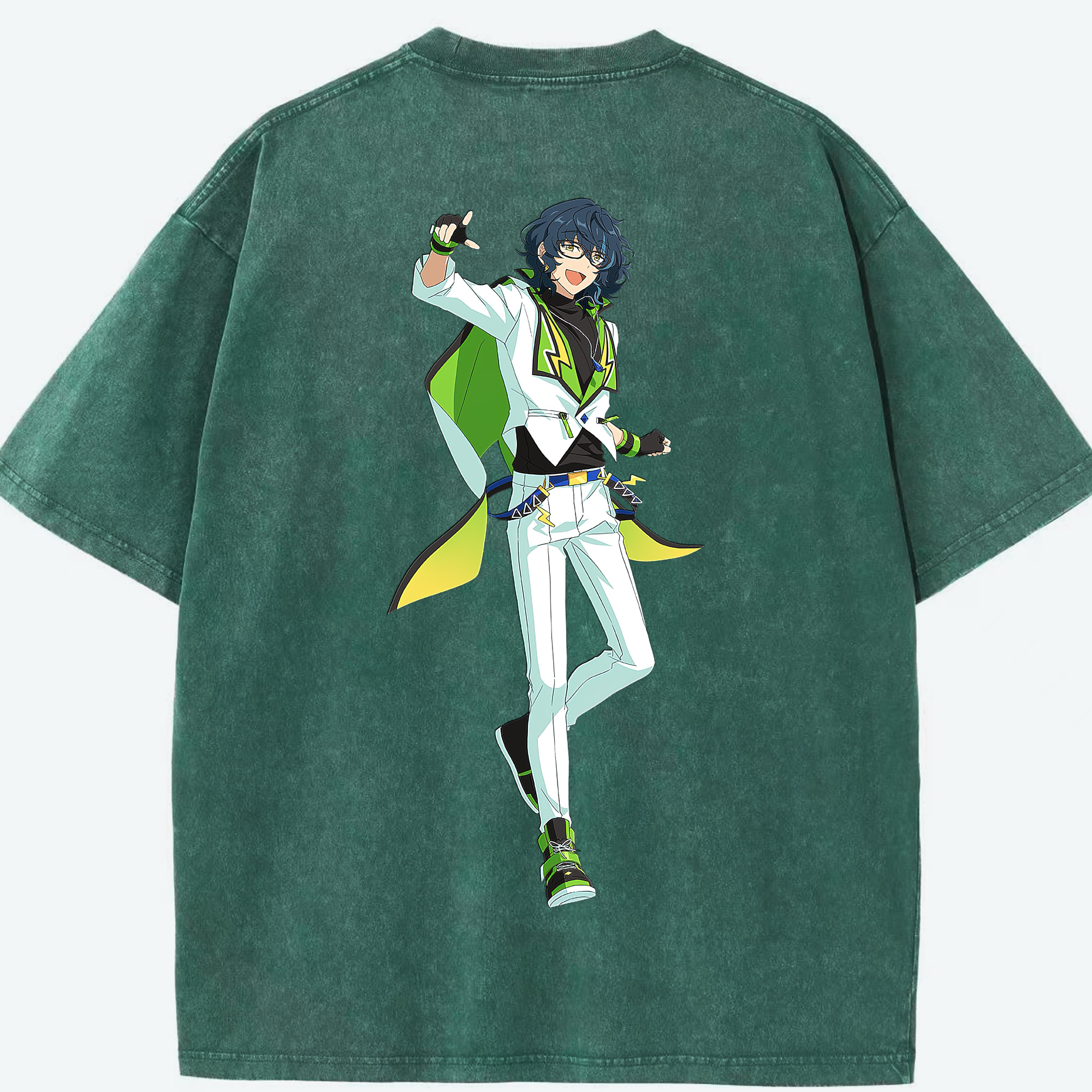 （画像用） あんさんぶるスターズ! Ensemble Stars 綿100% ヴィンテージ風 半袖Tシャツ（背面プリント）